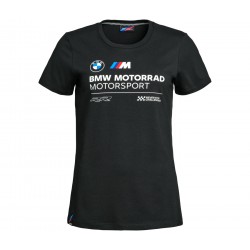 BMW Motorrad T-Shirt M Logo Motorsport Γυναικείο Μαύρο ΕΝΔΥΣΗ